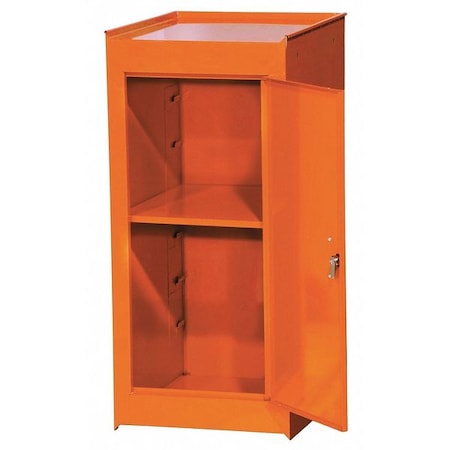 International Tool Box Side Half Locker, Shelf, Orange N850OR