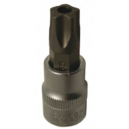 Cta Manufacturing 1/4" Drive, T15 SAE Socket, 5 Points 9683