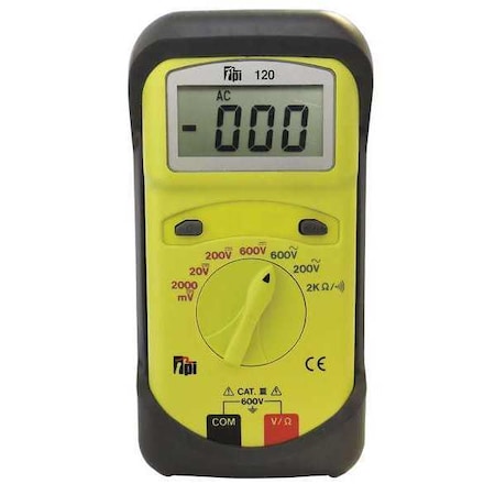 Test Products Intl DMM Compact Size Basic Manual Range 120