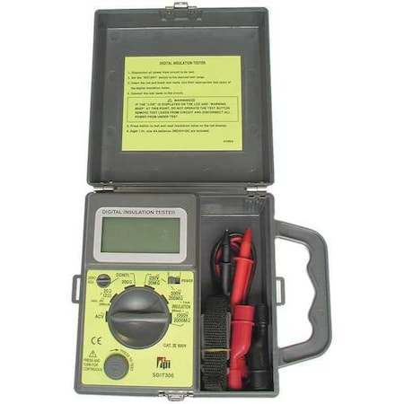 Test Products Intl Insulation Resistance Meter-Dig, w/Volts SDIT300