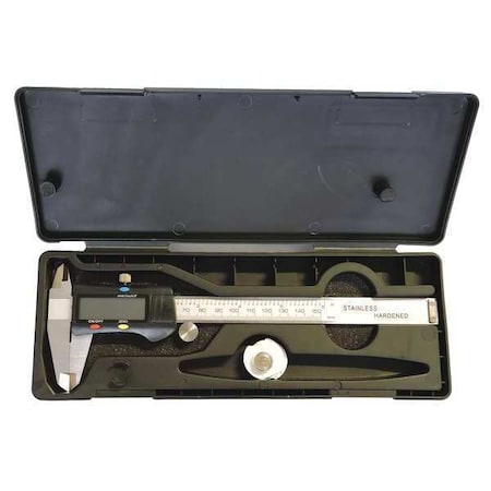 Test Products Intl Caliper Fractional Elec Digital, 0-6" 3C350