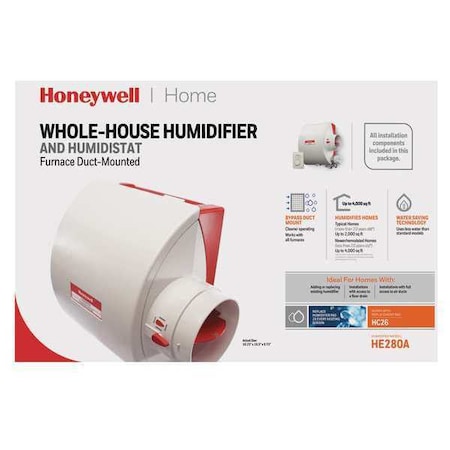 Honeywell Home Bypass Humidifier HE280A2001/U