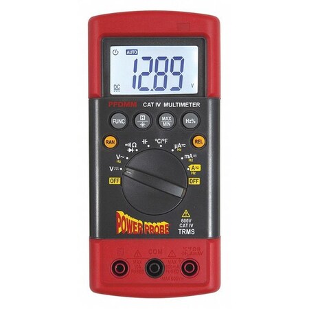 Power Probe Rugged Digital Multimeter, 600V PPDMM