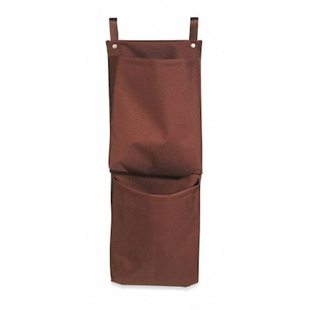 Hospitality 1 Source Caddy Bag, (2) Pocket, 12"X35", Brown CB2BR