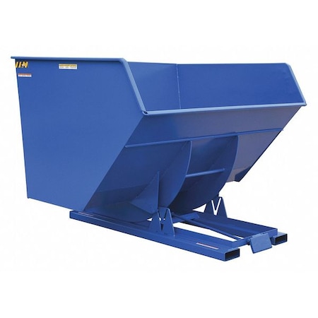 Vestil Heavy Duty Self-Dump Hopper 5 Cubic Yard 6000 lb Blue D-500-HD
