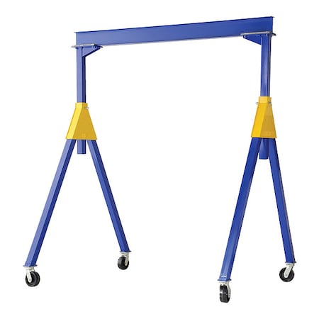 Vestil Fixed Ht. Stl Gantry Crane, 4K, 10 Ft Kd FHSN-4-10