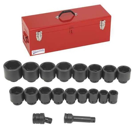 Williams 1/4" Drive Impact Socket Set WS-7-19TB
