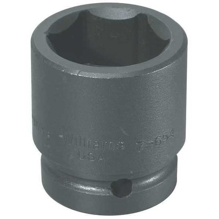 Williams 1" Drive Impact Socket Black Industrial, 1" D, 6-Point, 1-9/16 7-650