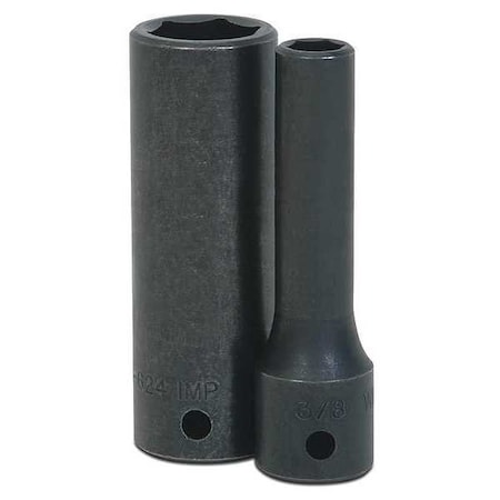 Williams 1/2" Drive Impact Socket Black Industrial, Deep 1/2" D, 6Pt 15/16 14-630