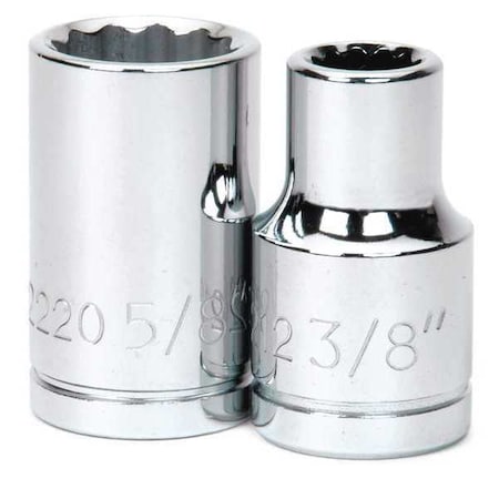 Williams 1/2" Drive Impact Socket High Polished Chrome, Deep 1/2"D, 6Pt 1-5/16 32342