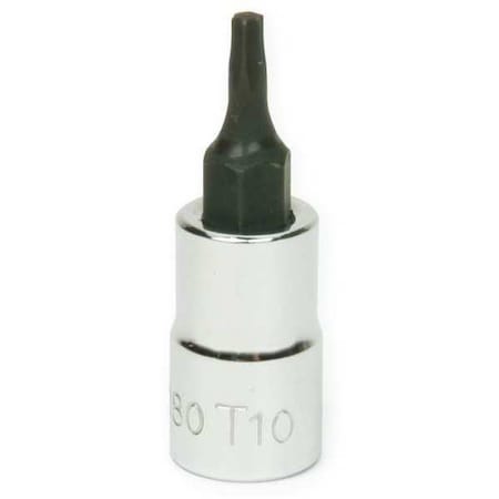 Williams 1/4" Drive, T10 SAE Socket, Torx Bit 1/4" D, T10 35080
