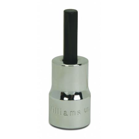 Williams 3/8" Dr, 3/16" Size, SAE Hex Bit Socket, 6 Pts BA-6A