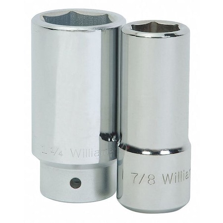 Williams 3/4" Drive, 1-5/8" SAE Socket, 6 Points, Deep 3/4" D, 6Pt, 1-5/8 HD-652