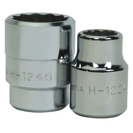 Williams 3/4" Drive, 1-5/16" SAE Socket, 12 Points, Standard 3/4"D, 12Pt, 1-5/16 H-1242