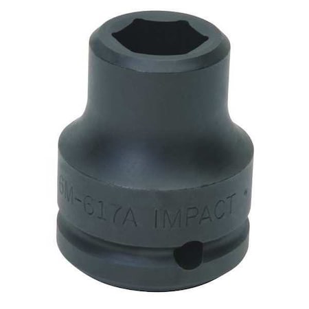 Williams 3/4" Drive Impact Socket Black Industrial, 3/4" D, 6Pt, 19mm 6M-619A