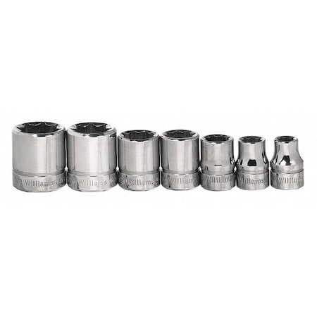 Williams 3/8" Drive Socket Set, 7 pcs WSBD-7RC