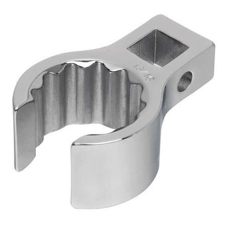 Williams 3/8" Drive, SAE 5/8" Crowfoot Flare Nut Wrench, Flare Nut Head, Stain Chrome Finish BCF20