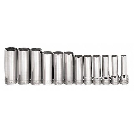 Williams 3/8" Drive Deep Socket Set, 12 pcs MSBD-12HRC