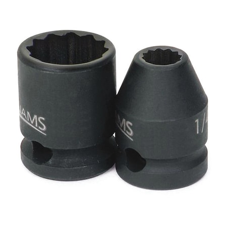 Williams 3/8" Drive Impact Socket Black Industrial, 3/8Dr, 15/16 12Pt 35330