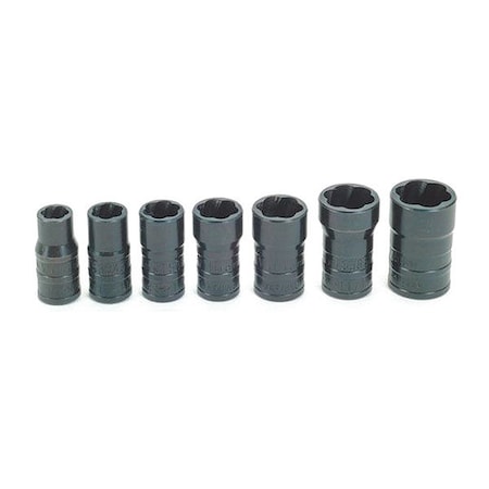 Williams Turbosocket Set, 3/8" D, 7pcs., JHWTSFS3807 TSFS3807