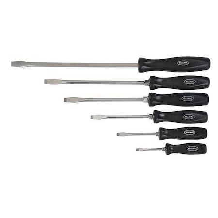 Williams Williams Slotted Screwdriver Set, 6pcs. 100P-6SD