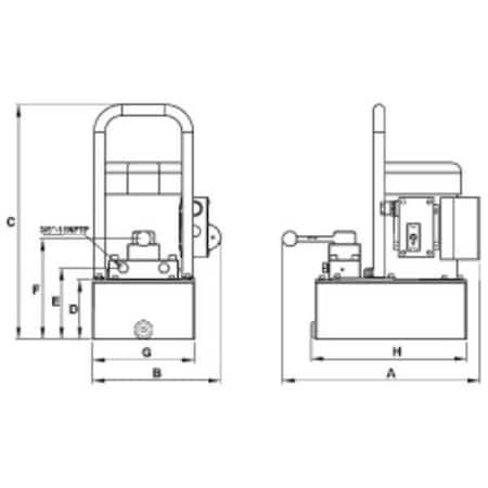 Williams Williams Electric Pump, 0.5 HP, 1 gal., Style - Air Compressor: Simplex 5E05H1GR