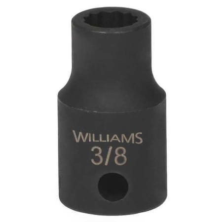 Williams 1/2" Drive Impact Socket Black Industrial, 1/2Dr 1-3/16 12Pt 35538