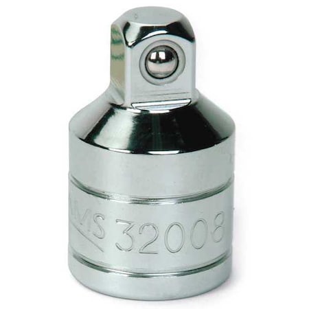 Williams 1/2" F x 3/8" M Drive Adapter, SAE, 1 pcs, Chrome plated 32008