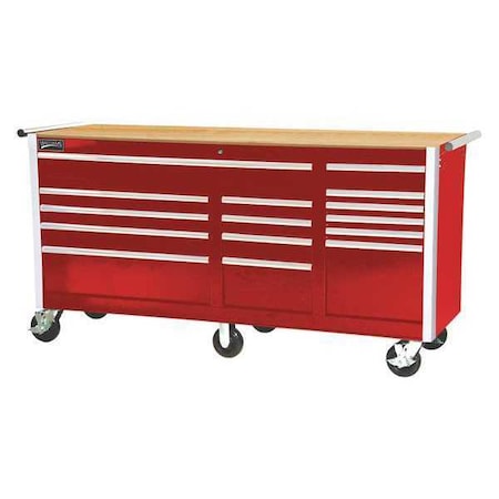 Snap On Industrial Brands 75 1 4 W Rolling Cabinet 15 Drawers