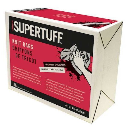 Trimaco Premium-Knit Rags 4 lb., Compressed Box, White 10422