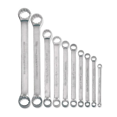 WILLIAMS Williams Double Box Wrench Set, 10 pcs. MWS-BWM10