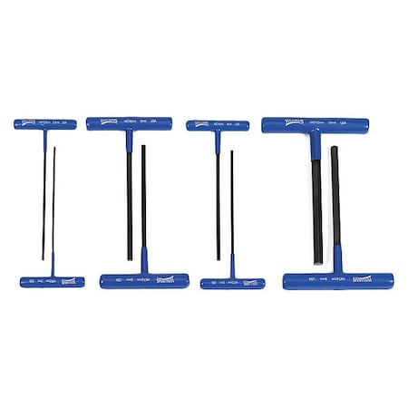 Williams Williams T-Handle Hex Driver, Metric, 8 pcs., Set MWSHKT-8