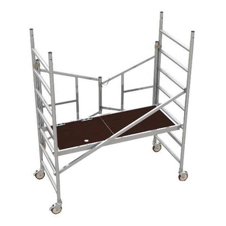 Metaltech Scaffold Tower, Easy-Set Aluminum, 6 ft. AL-Q0100