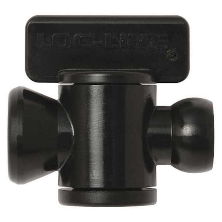 Loc-Line In-Line Valve, Black, 1/4", PK10 29454-BLK
