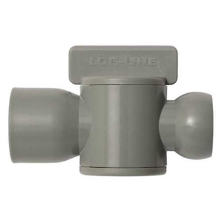 Loc-Line Female NPT Valve, Gray, 1/2", PK10 39853-G