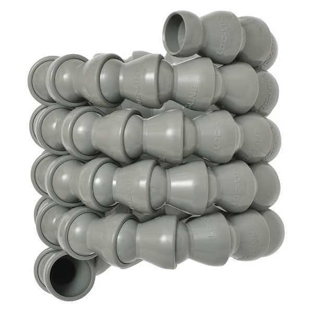 Loc-Line Hose, Gray, 1/2", 5ft., Coil 59859-G