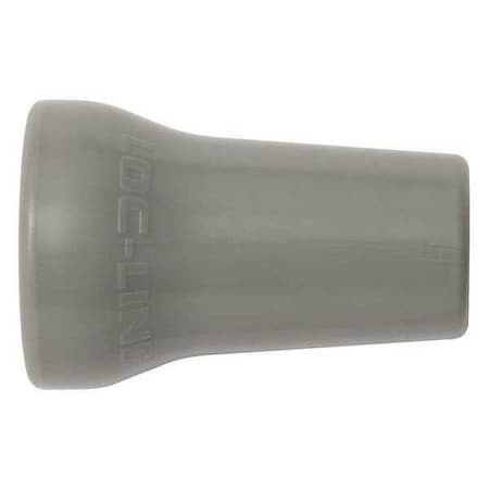Loc-Line Round Nozzle, Gray, 1/2", PK50 59863-G