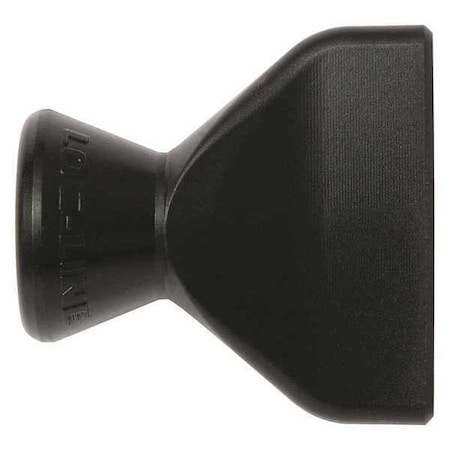 Loc-Line Straight Flow Nozzle, Black, 1", PK20 49456-BLK