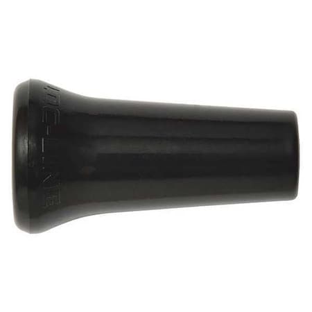 Loc-Line Round Nozzle, Black, 1/4", PK50 49424-BLK