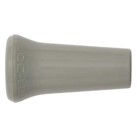 Loc-Line Round Nozzle, Gray, 1/4", PK50 49424-G