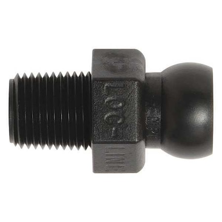 Loc-Line NPT Connector, Black, 1/8", PK50 49425-BLK