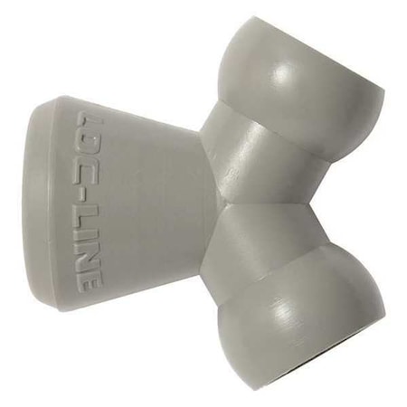 Loc-Line Y Fitting, Gray, 1/4", PK20 49428-G