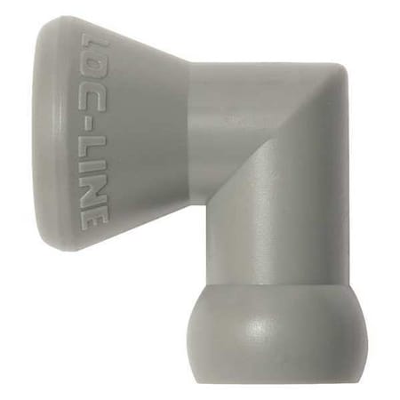 Loc-Line Elbow, Gray, 1/4", PK20 49435-G