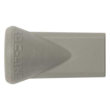 Loc-Line Flat Slot 60 Nozzle, Gray, 1/4", PK20 49452-G