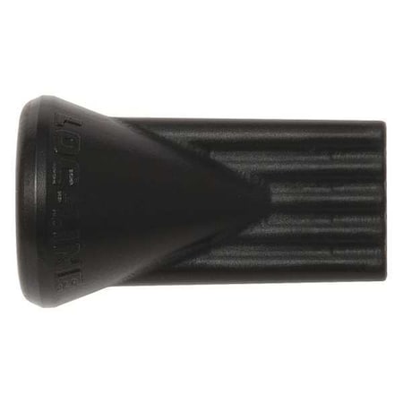 Loc-Line Flat 5 Hole Nozzle, Black, 1/4", PK20 49453-BLK