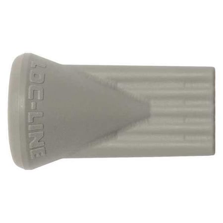 Loc-Line Flat 5 Hole Nozzle, Gray, 1/4", PK20 49453-G