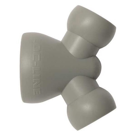 Loc-Line Y Reducer, Gray, 3/4" to 1/2", PK20 69552-G
