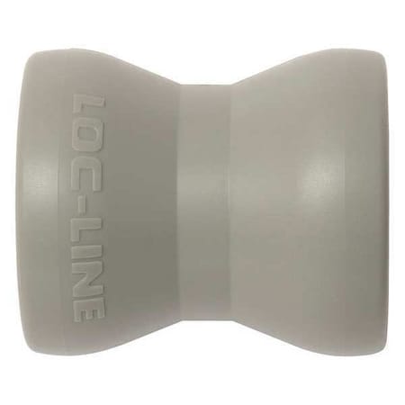 Loc-Line Double Socket, Gray, 3/4", PK20 69554-G