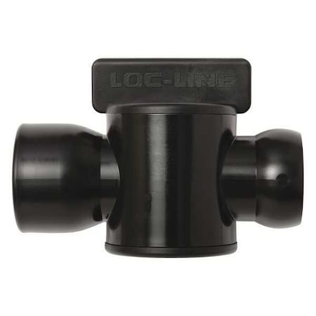 Loc-Line Female NPT Valve, Black, 3/4", PK10 69557-BLK