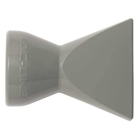 Loc-Line Flare Nozzle, Gray, 1-1/4", PK20 59867-G